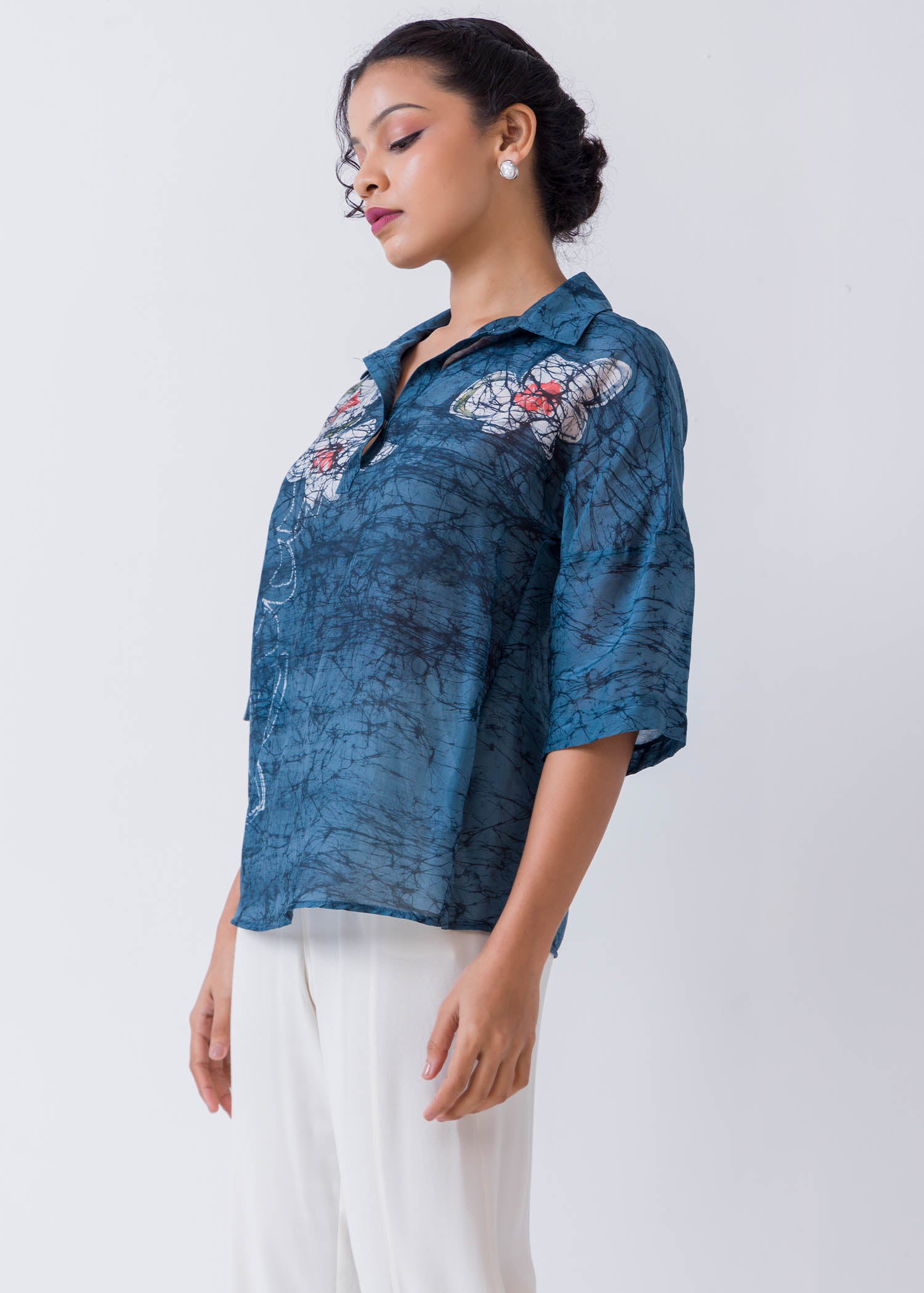 Batik Floral Blouse