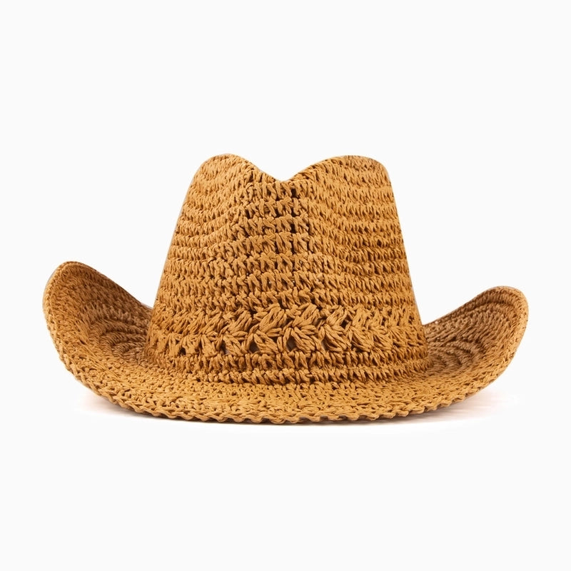 Women's Minimalist Classic Style Solid Color Big Eaves Sun Hat Fedora Hat