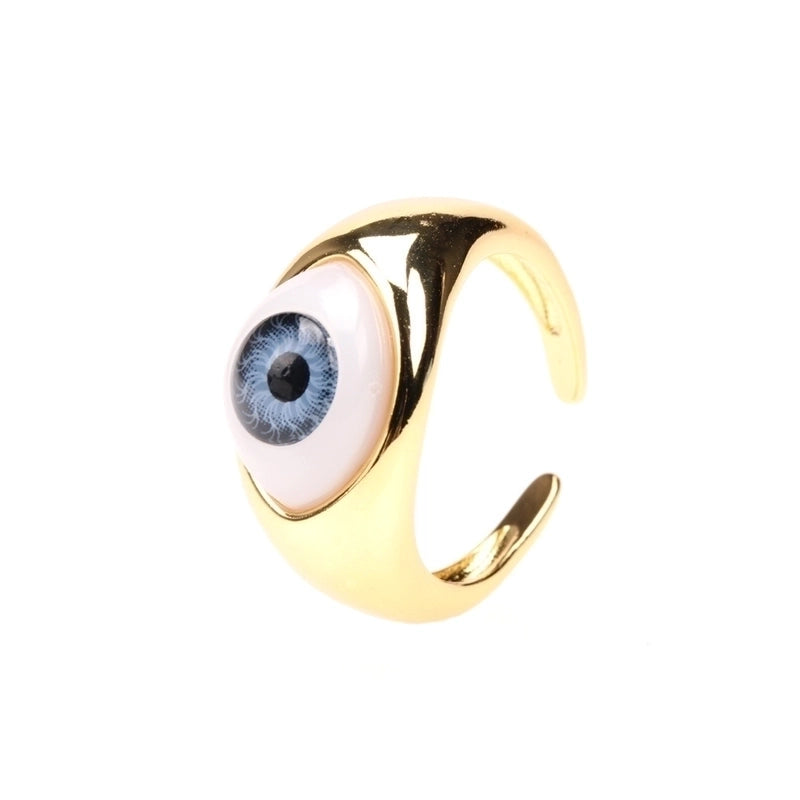 Plastic Copper Geometric No Inlaid Rings