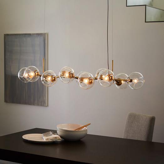 Eira 12 Staggered Glass | Chandelier