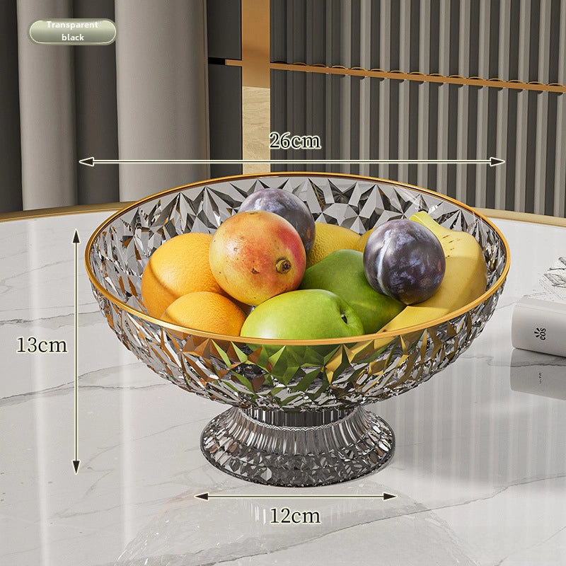 Fruit Plate Home Living Room Coffee Table New High-looking Modern Light Luxury Style Draining Tray Dried Fruit Snack Plate