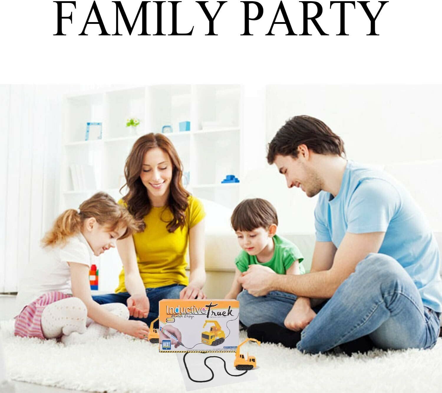 Only one-time sale throughout the year Sale-🔥47% OFF🔥)Magic Inductive Truck Toy Follows Line Drawn  Toy Vehicles Gift for Kids & Children