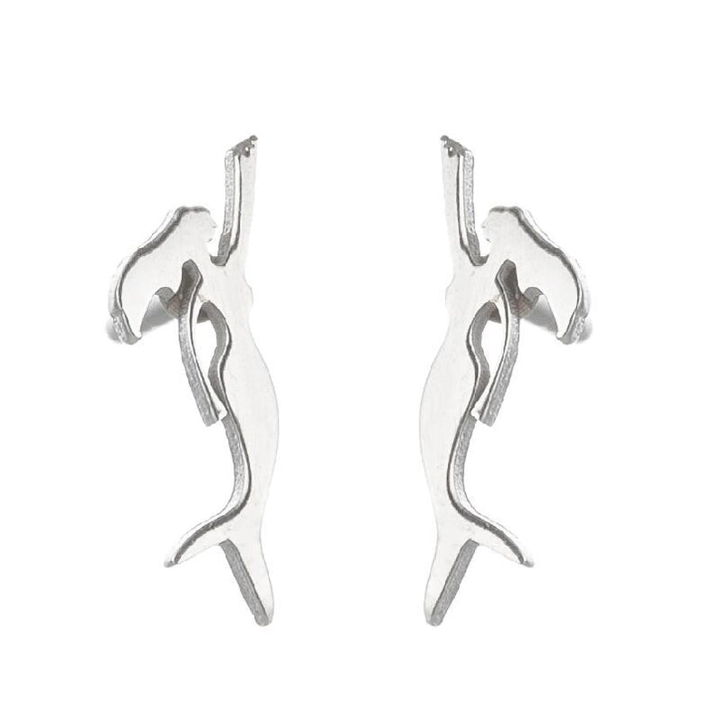 1 Pair Minimalist Animal Plating 304 Stainless Steel 18K Gold Plated Ear Studs