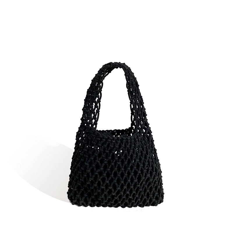 Women's Medium All Seasons Cotton Rope Streetwear Handbag Straw Bag