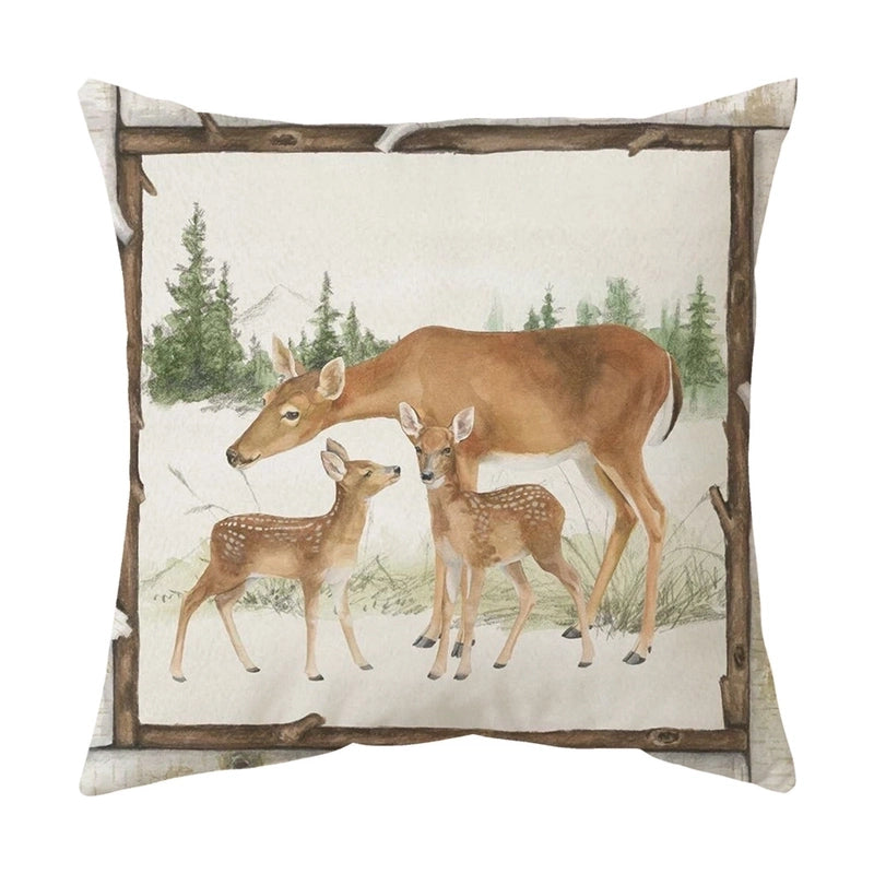 Cute Animal Short Plush Pillow Cases