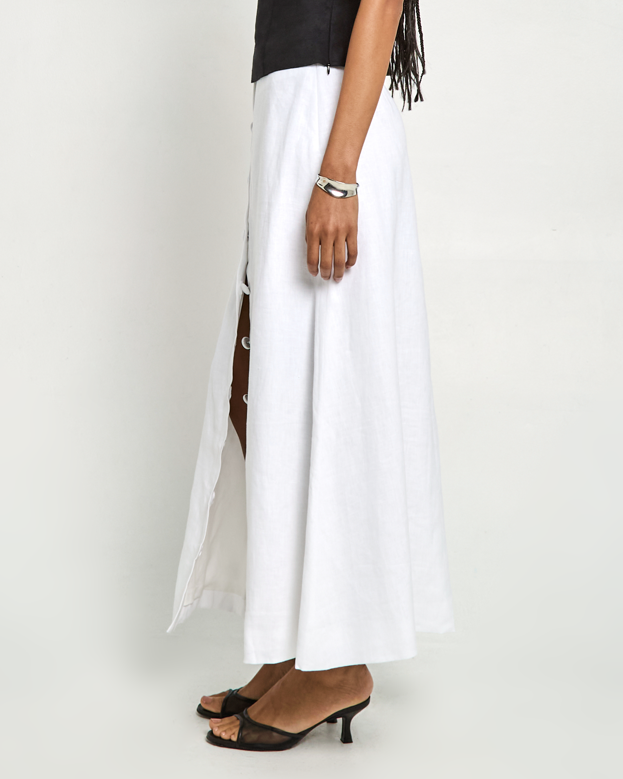 Sibel Linen Maxi Skirt