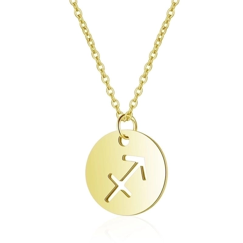 Minimalist Constellation 201 Stainless Steel 18K Gold Plated Polishing Pendant Necklace