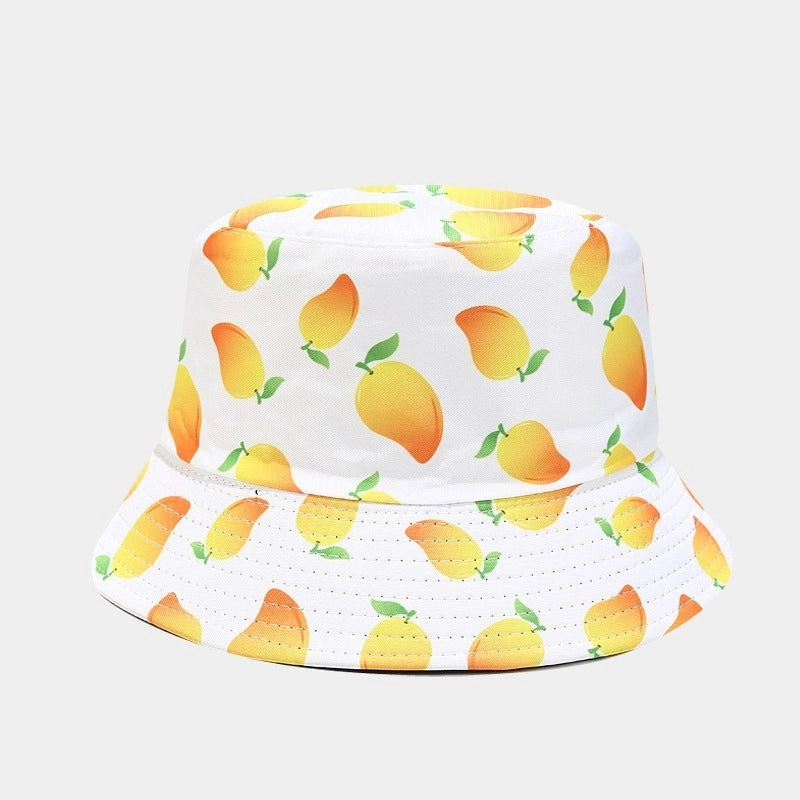 Women's Cute Sweet Fruit Printing Bucket Hat