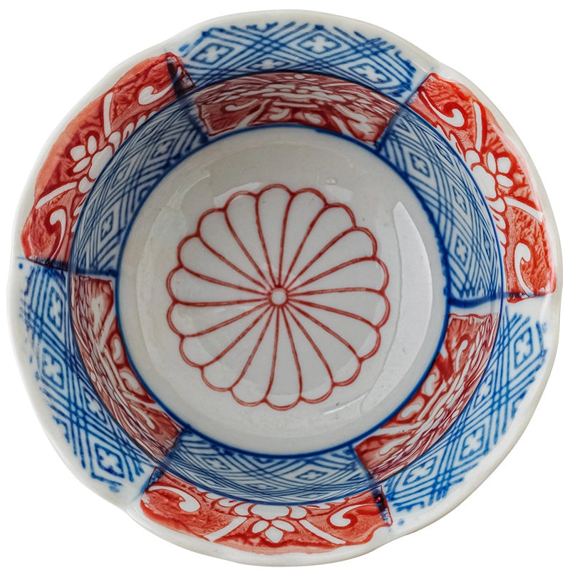 Hand-painted Ceramic Dip Bowl Seasoning Side Dishes Snack Bowl Household Soy Sauce Dish Hot Pot Small Bowl