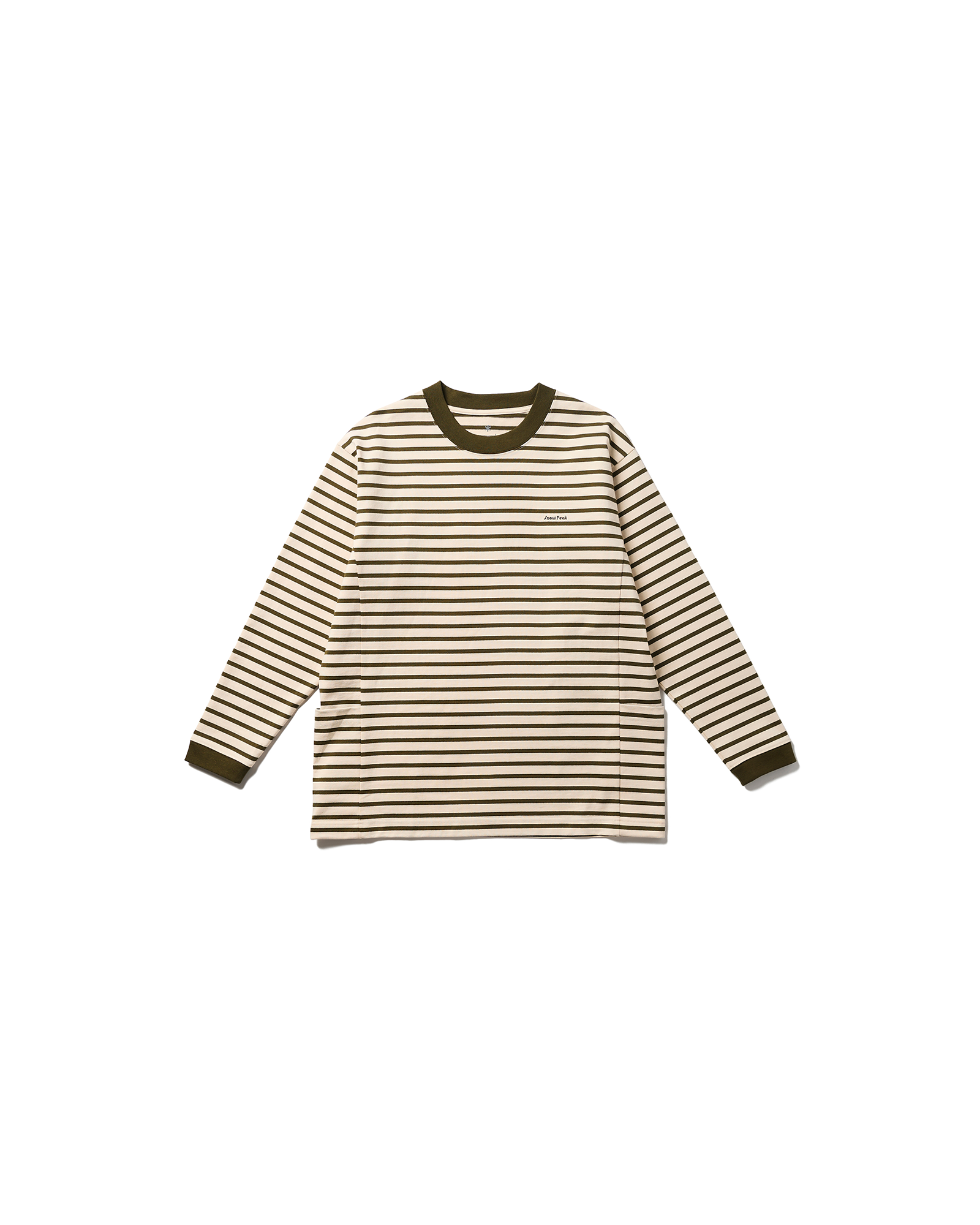 Heavy Cotton Border Long Sleeve T-Shirt