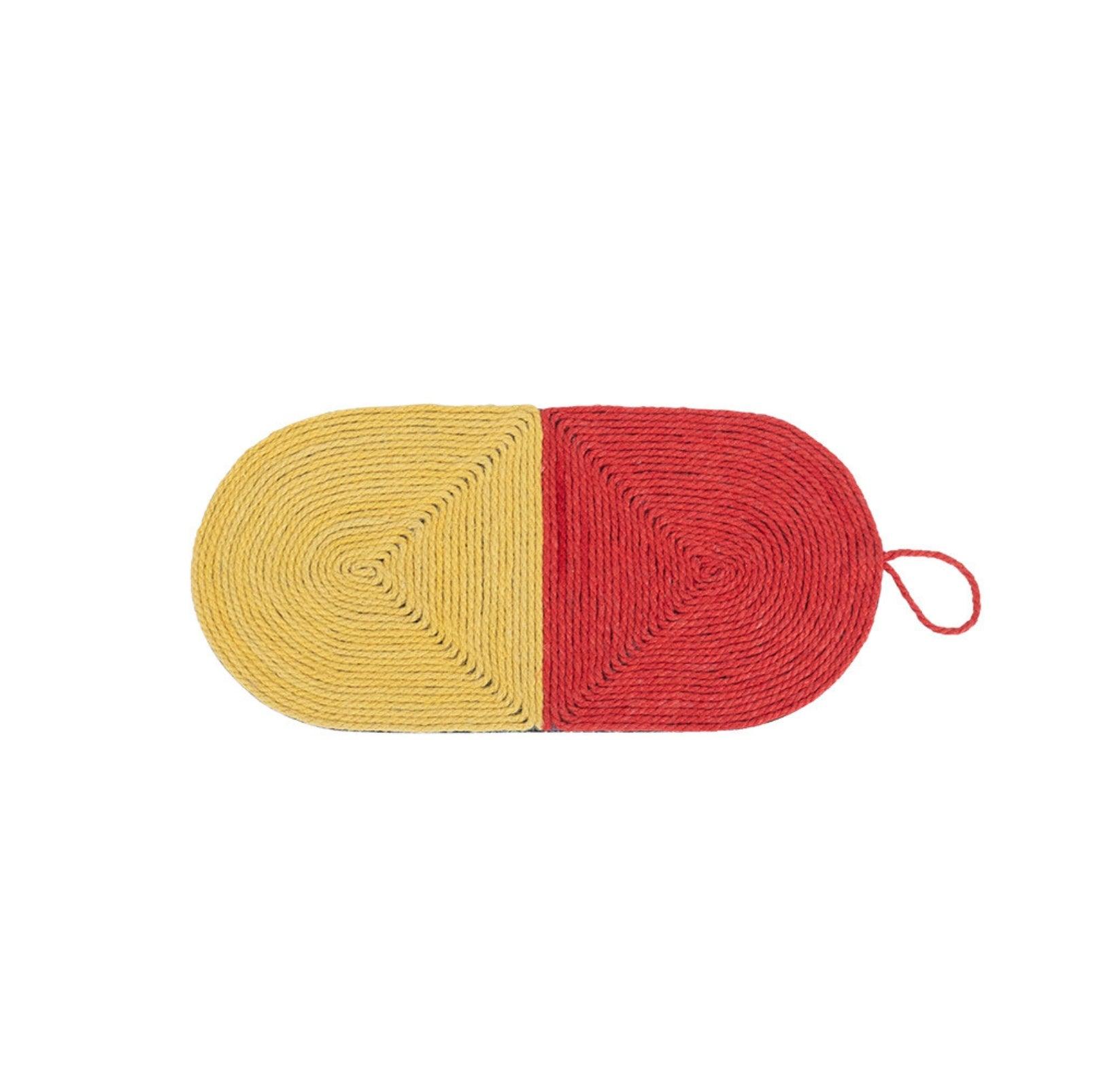 Colorful Cartoon Shaped Sisal Rope Cat Scratcher Mat