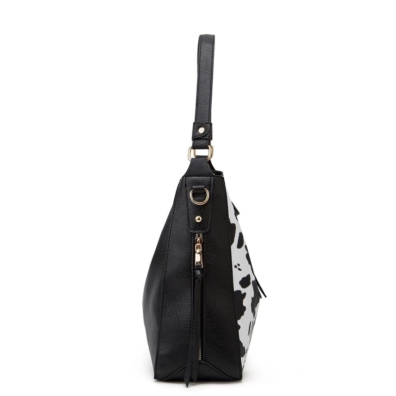 Women's All Seasons Pu Leather Leopard Streetwear Square Zipper Shoulder Bag