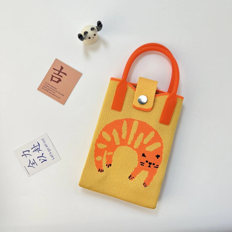 Women's Polyester Color Block Streetwear Square Magnetic Buckle Phone Wallets