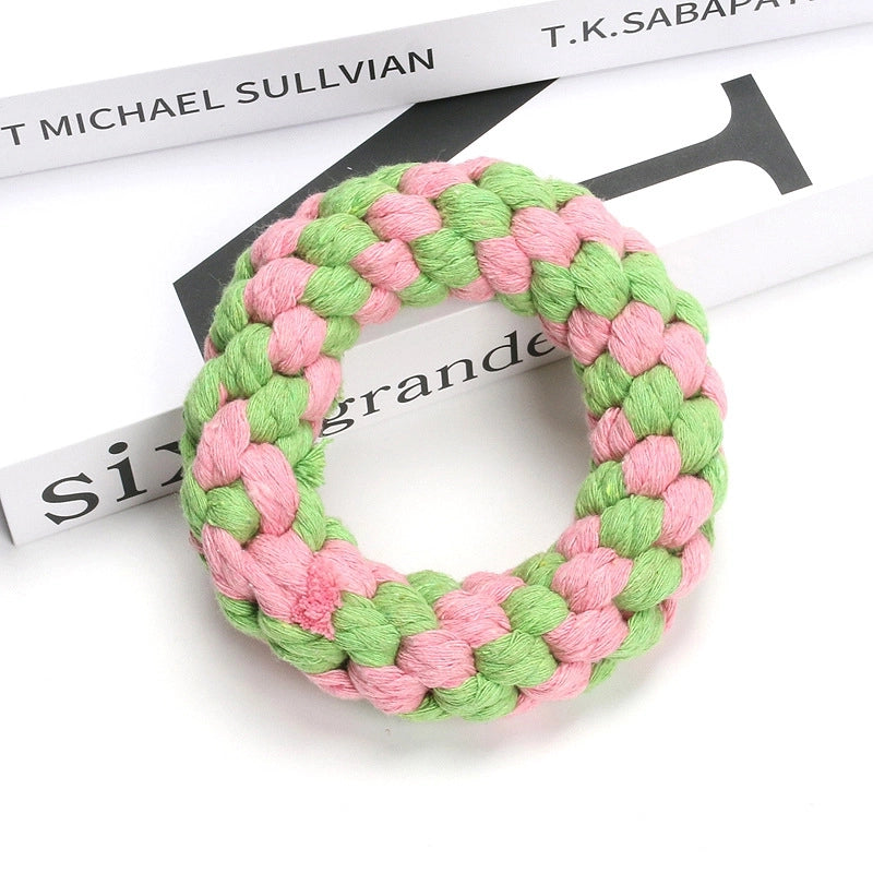 Cute Woven Animal Cotton Rope Molar Cat And Dog Toys