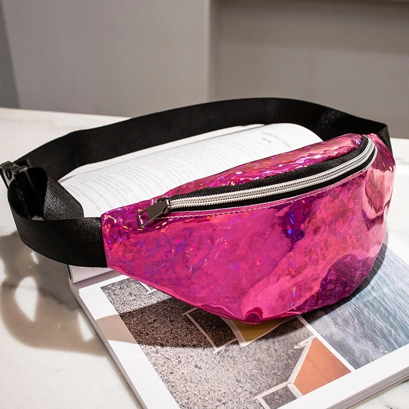 Women's Streetwear Solid Color PVC Waist Bags