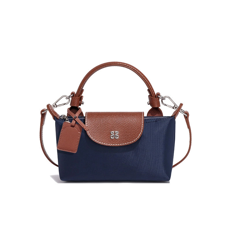 Women's Medium Nylon Solid Color Classic Style Square Magnetic Buckle Crossbody Bag
