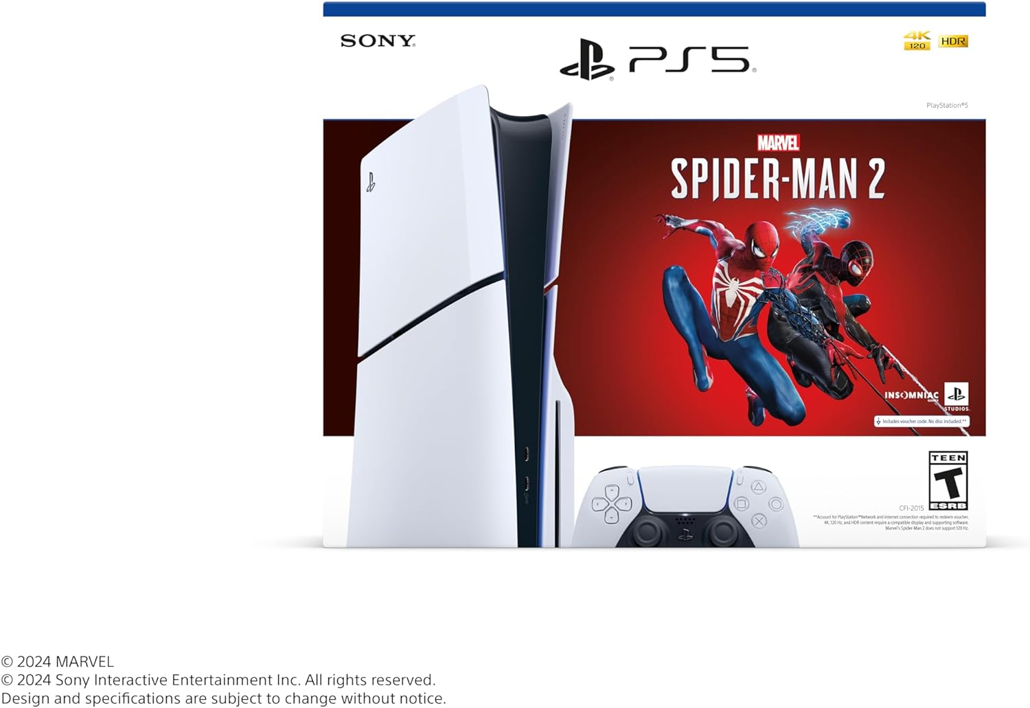 PlayStation 5 Console - Marvel's Spider-Man 2 Bundle (slim)(Reacondicionado)