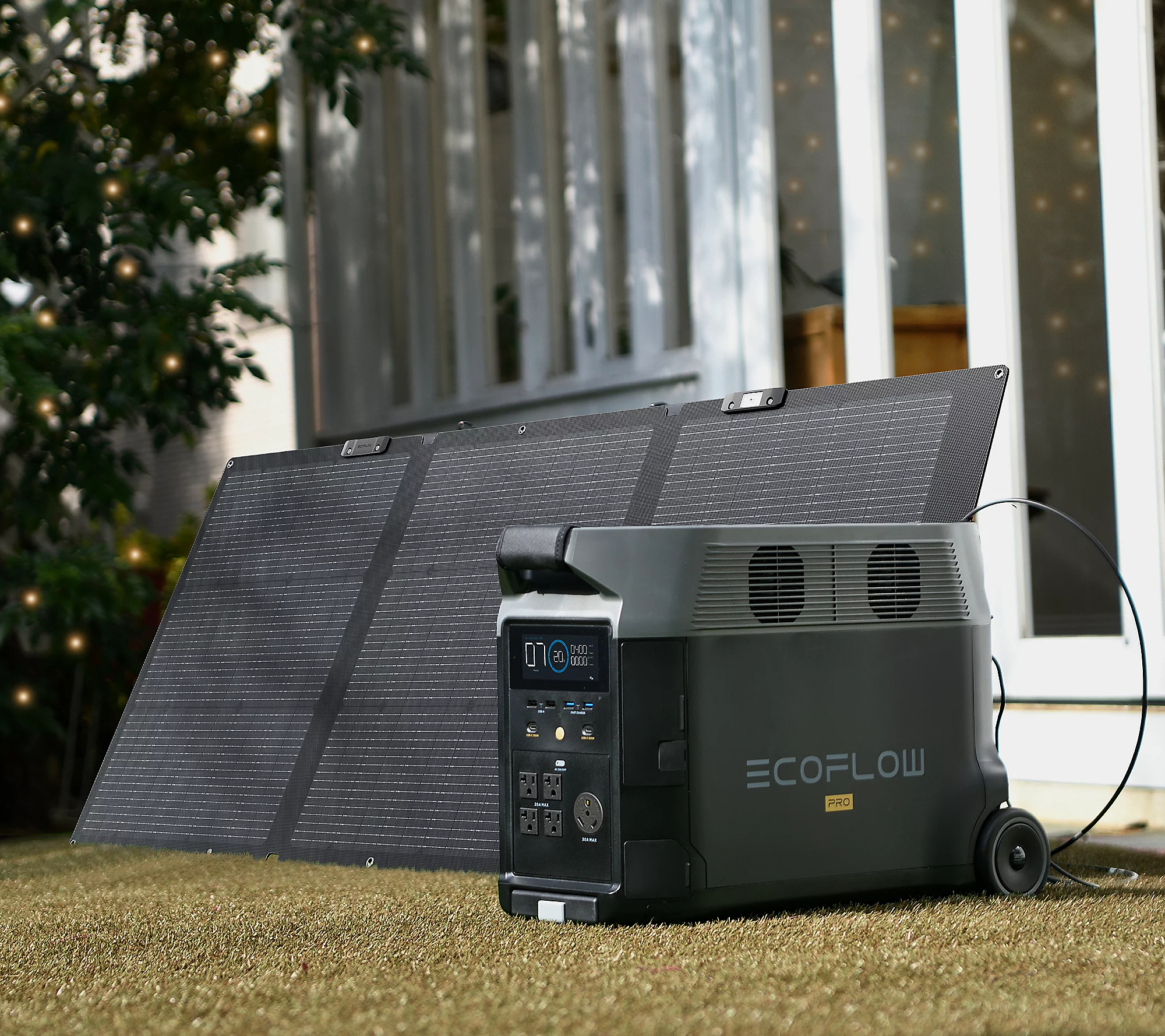 QVC 2025 New year promotion🎉Only $49.99🎁Ecoflow Delta Pro 3600Wh Portable Power Station w/ 160W Solar Panel