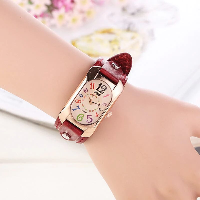 💜Special Gift - Vintage Leather Quartz Stone Women's Watch