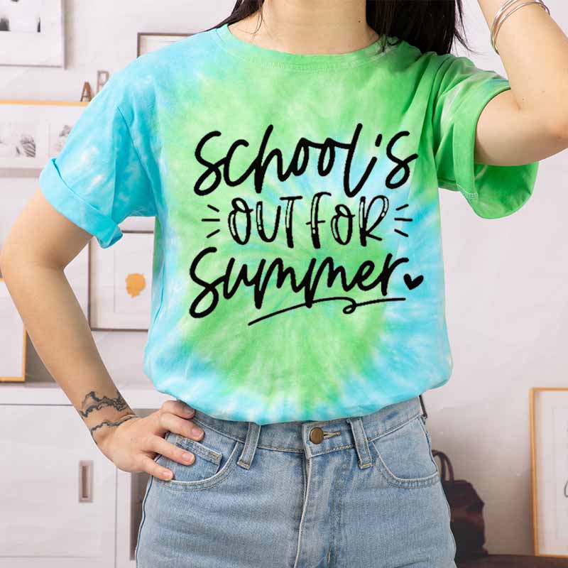 School's Out For Summer Teacher Tie-dye T-Shirt