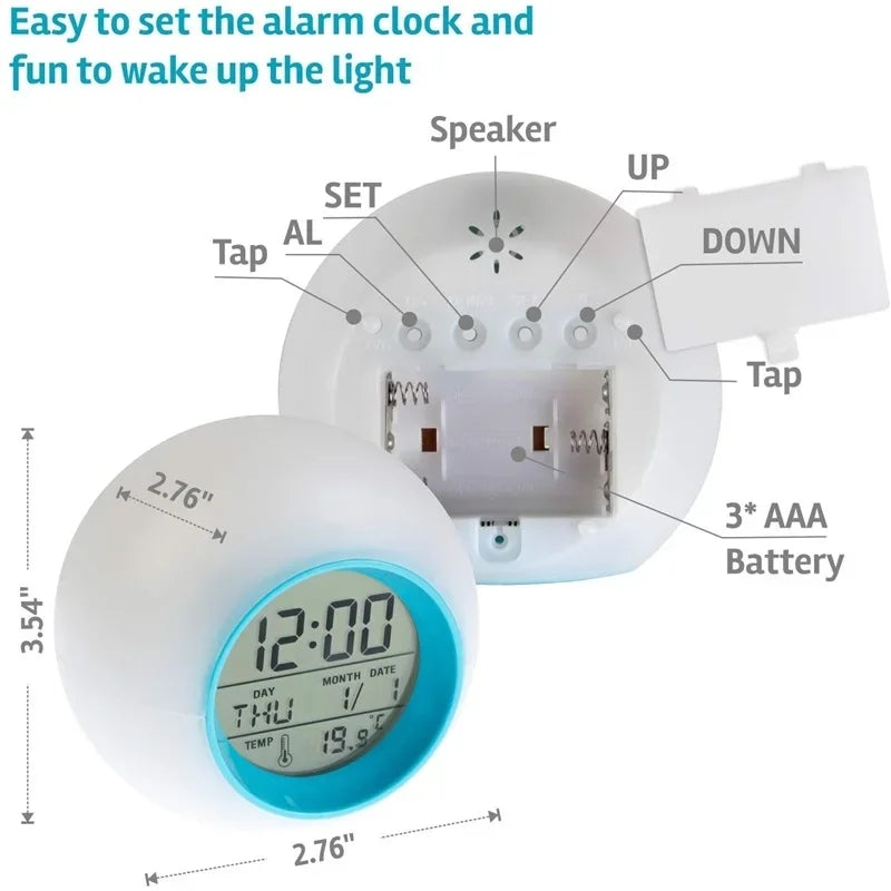 DIGITAL GLOWING ALARM CLOCK