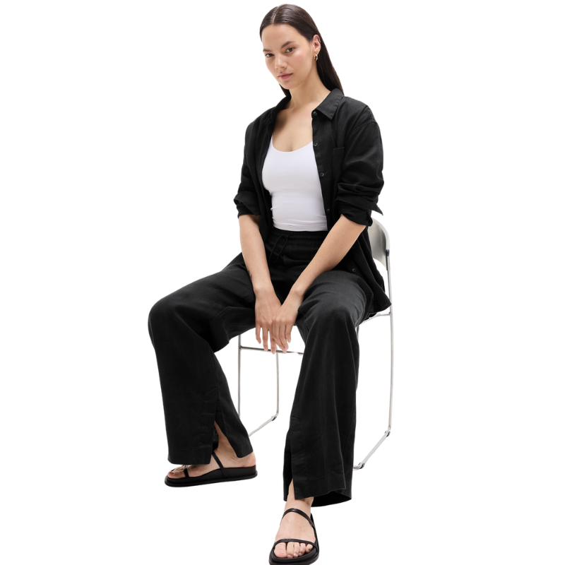 Retreat Linen High Rise Pant