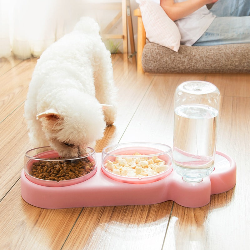 Double Bowls Feeding Container