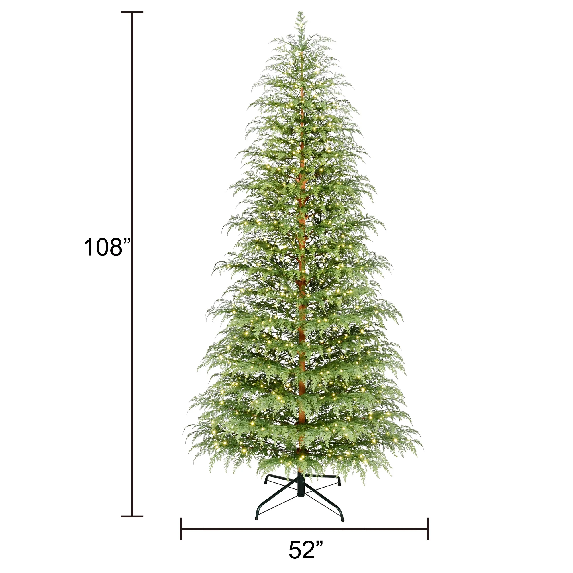 ✨Buy 2 Free Shipping💝4' Pre-Lit Green Cypress Artificial Christmas Potted Tree with 100 Warm White Twinkle LED Lights