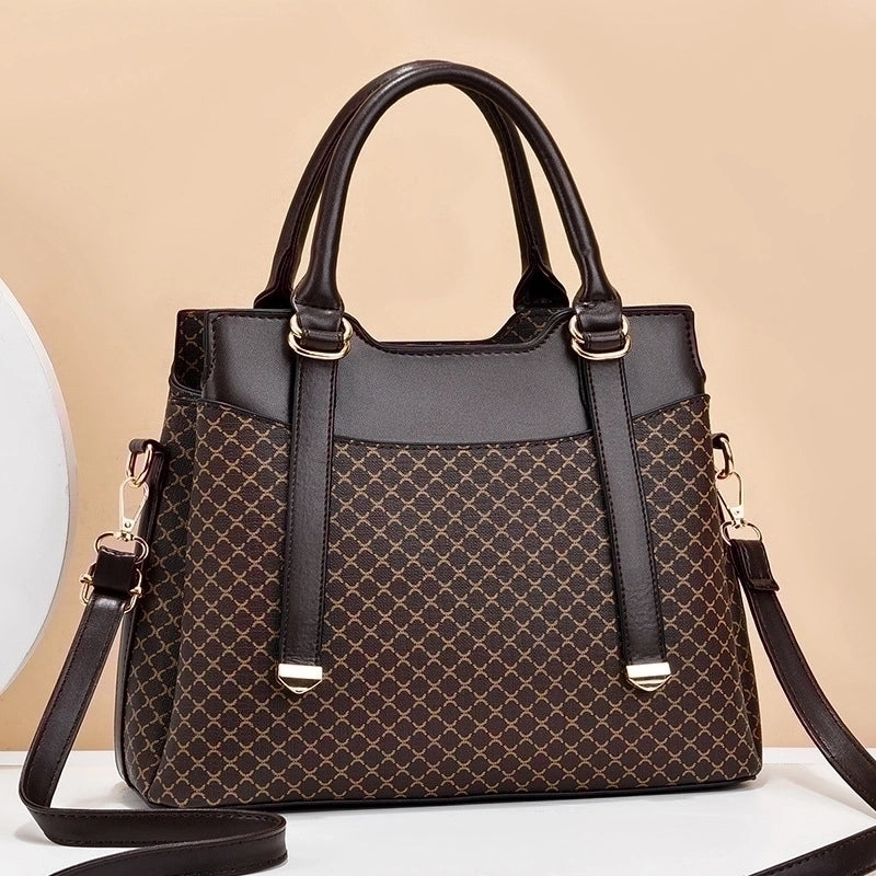 Women's Large All Seasons Pu Leather Classic Style Handbag