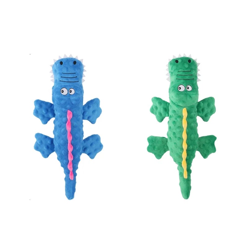 🎉Squeaky crocodile plush for aggressive chewers🐾