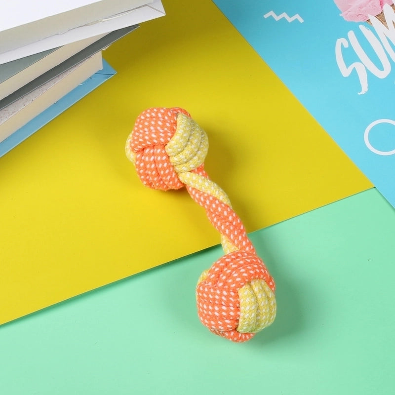 Minimalist Cotton Rope Solid Color Pet Toys