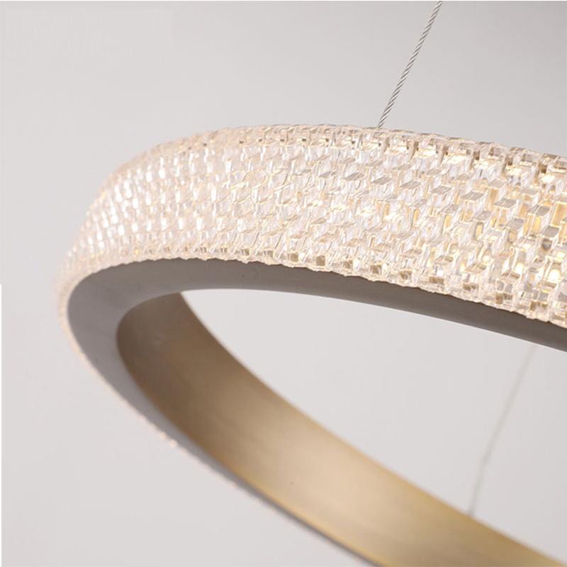 Hera Deux | Modern LED Chandelier with Crystal Details