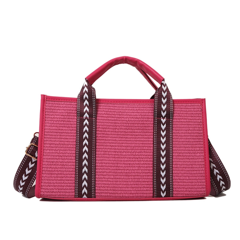 Women's All Seasons Pu Leather Solid Color Basic Square Zipper Handbag