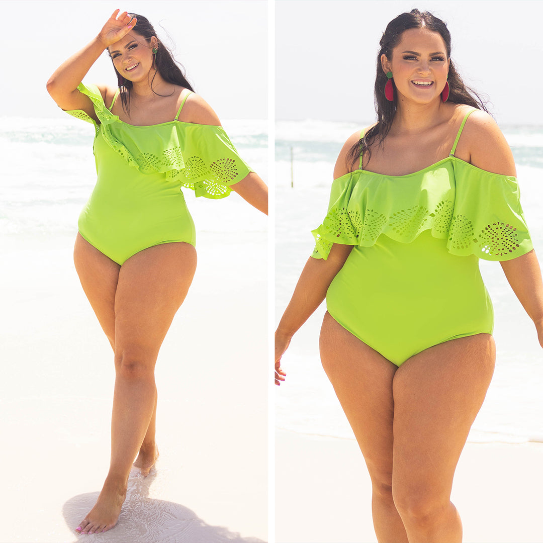 Sunrise And Shine Swimsuit. Green