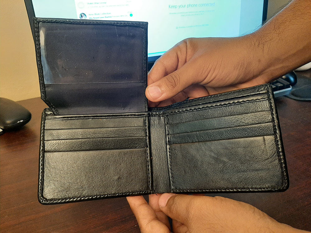 Buy 1 Get 2 Free Pure Sheep Leather Wallets for Men with 12 Pockets