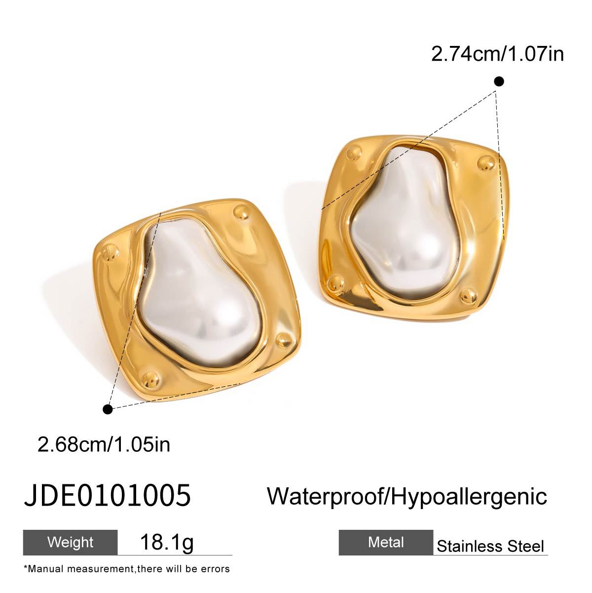 Stainless Steel Pearl Earrings Earrings Earrings Female