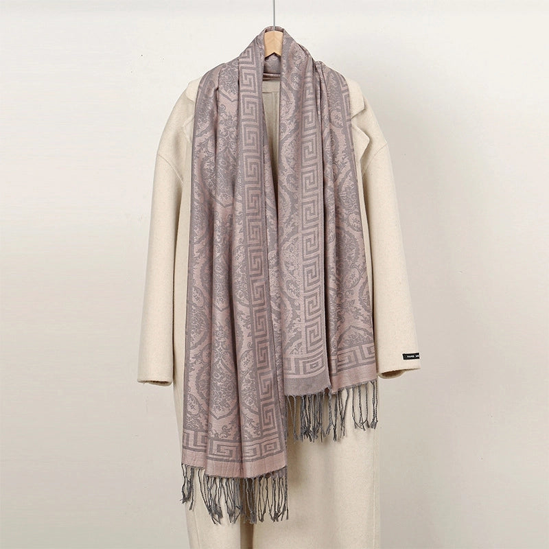 Women's Elegant Basic Solid Color Polyester Shawl