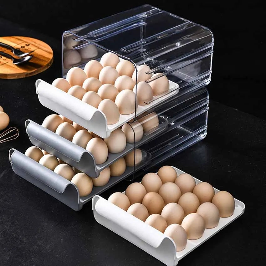 2X LAYERS DRAWER EGG STORAGE BOX