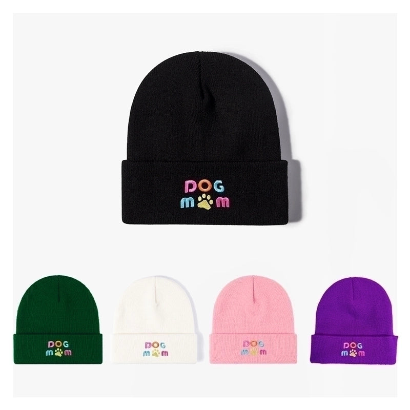 Unisex Basic Minimalist Letter Embroidery Eaveless Wool Cap