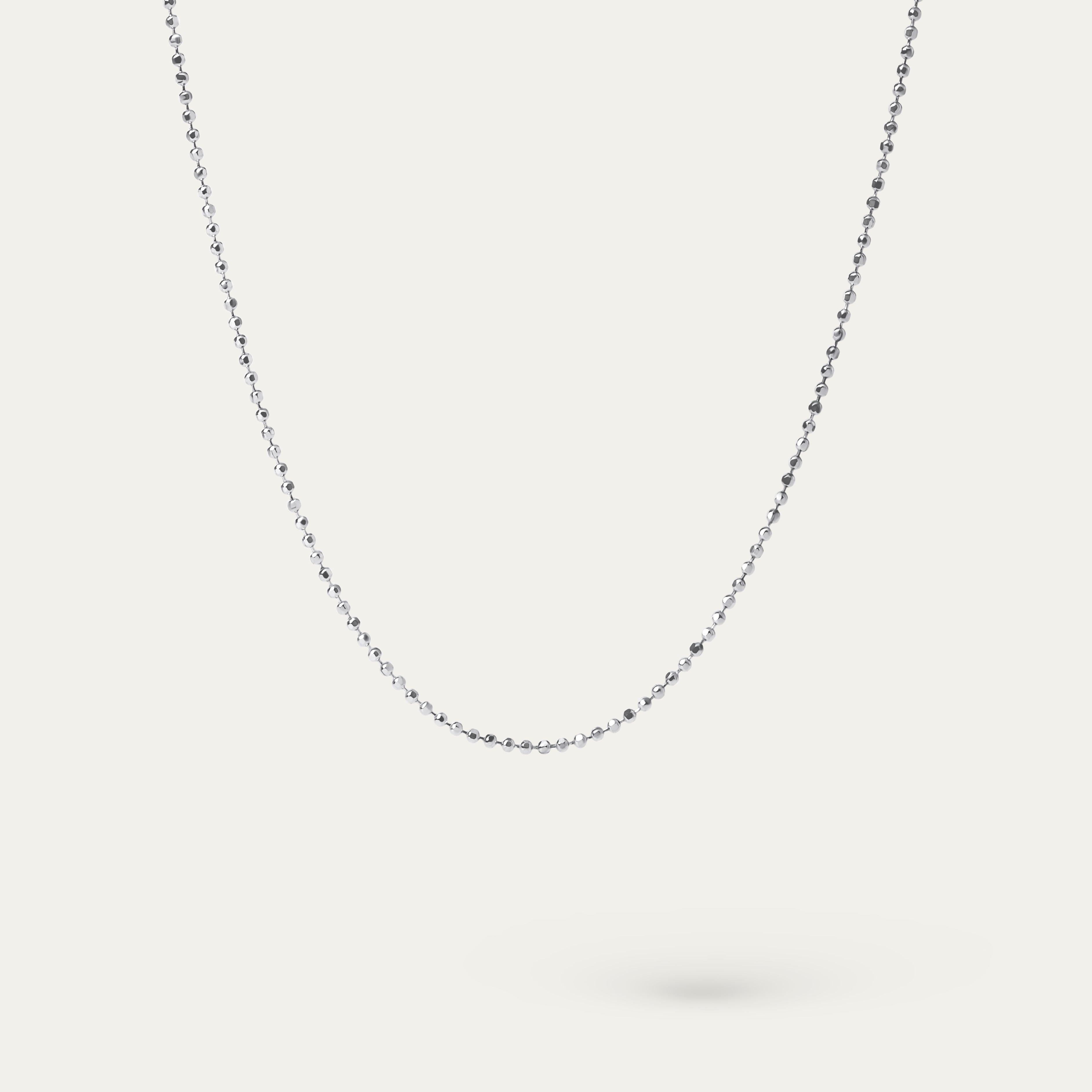 Beady Necklace (925 Sterling Silver)