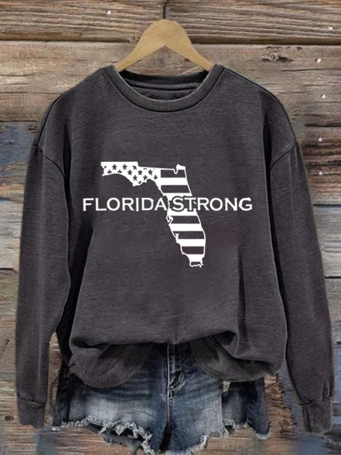 Women's Florida Strong Print Sweatshirt