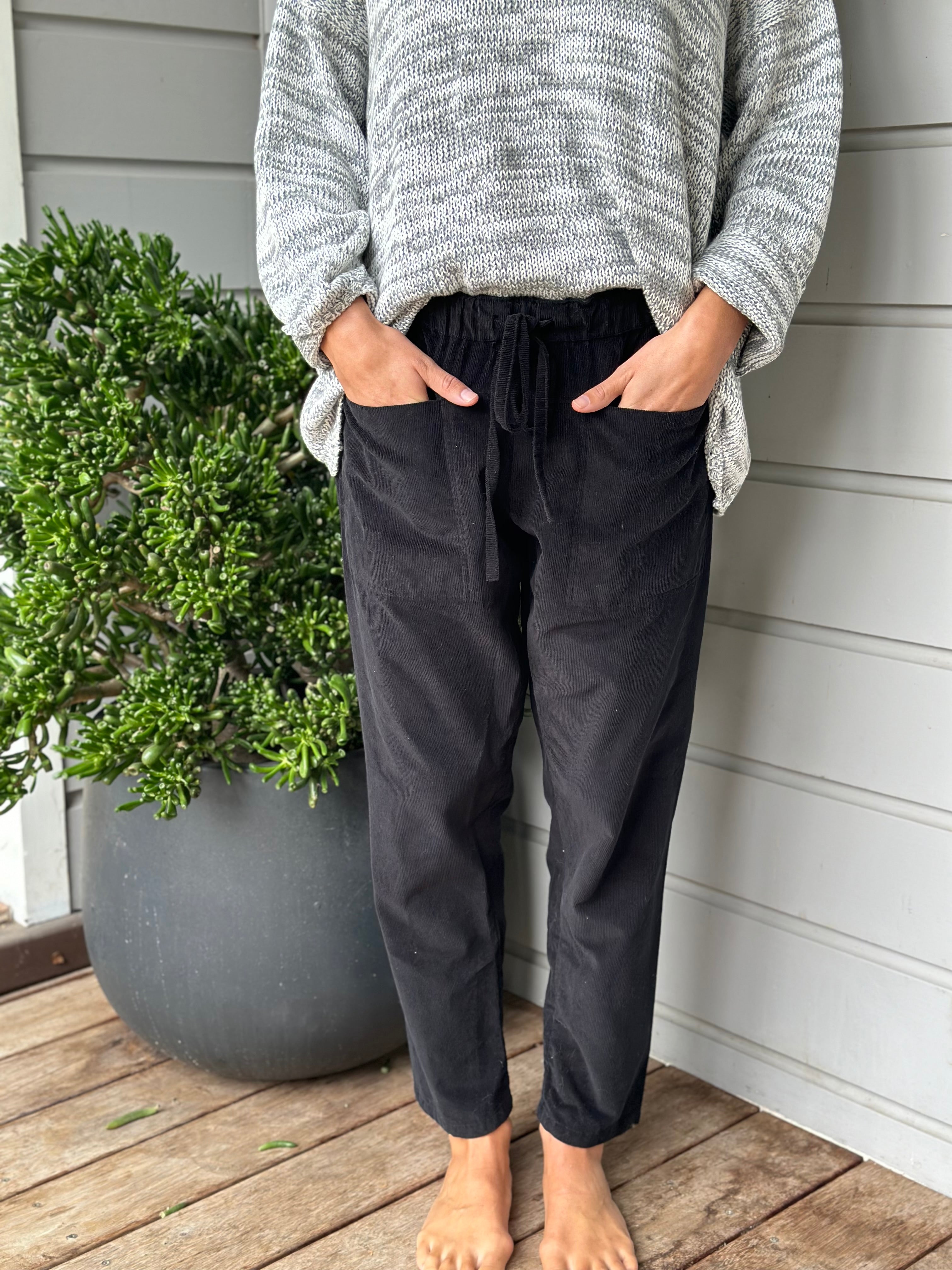 jessie pants - black cord