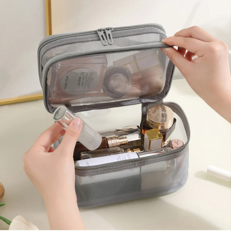 Portable Makeup Case for Women. Large-Capacity Travel.