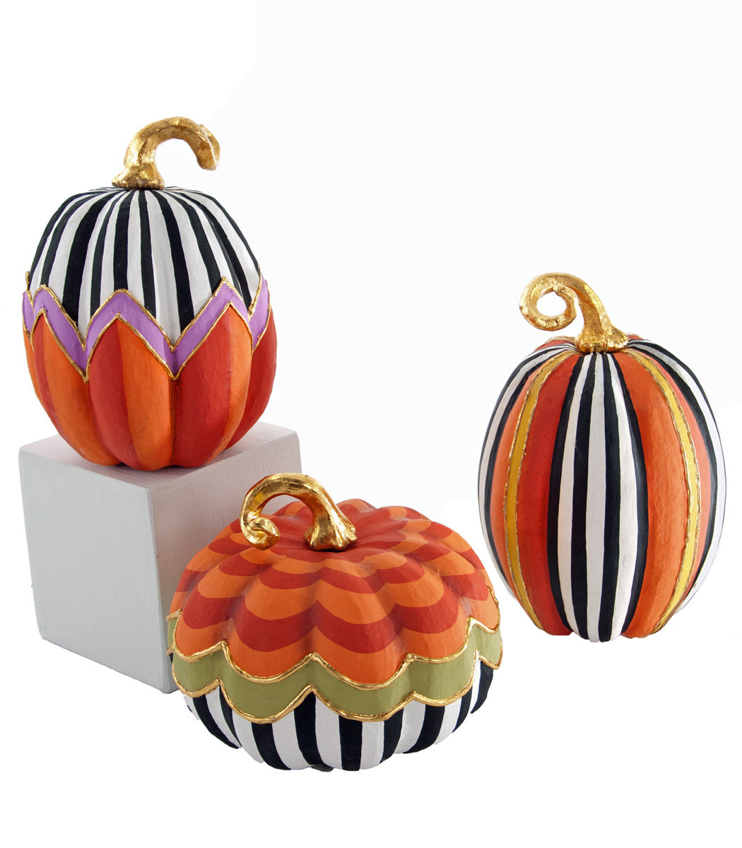 Whimsy Patterned Pumpkins