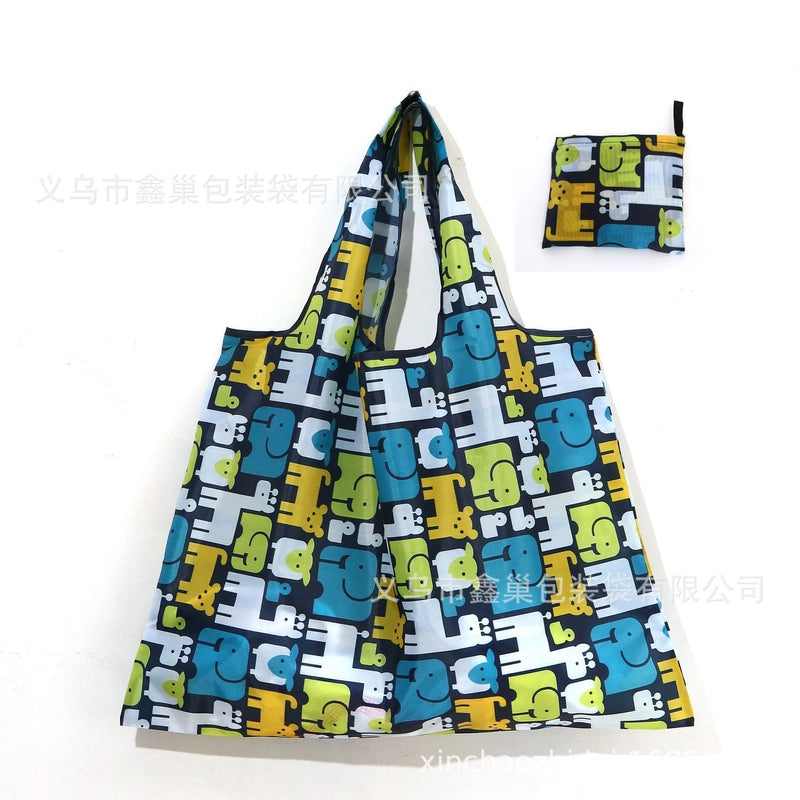 Casual Cute Cat Polyester Composite Needle Punched Cotton Shopping Bags