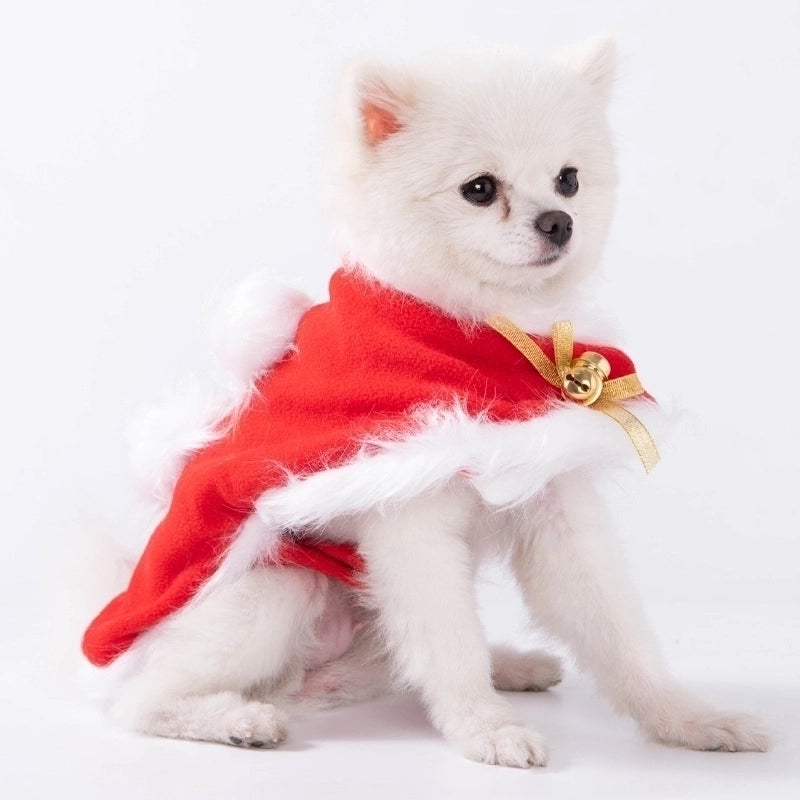 Cute Polyester Christmas Animal Santa Claus Pet Clothing