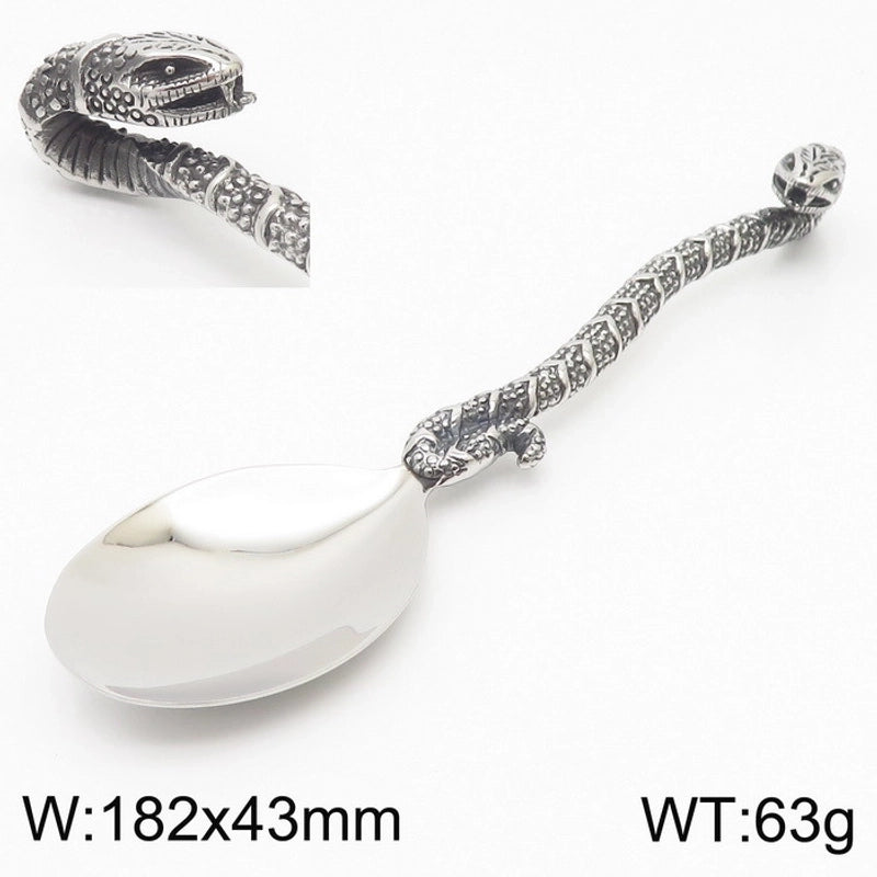 Punk Solid Color Stainless Steel Tableware