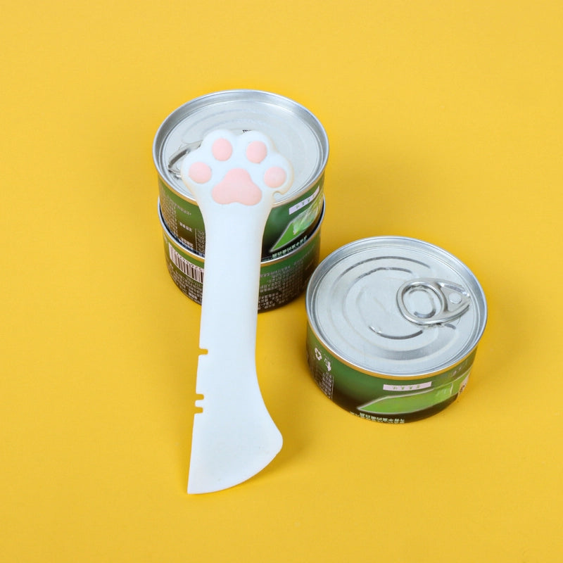 New Pet Can Spoon Multifunctional Cat Claw Feeding Shovel Mixing Spoon Can Lid Cat Can Opener In Stock