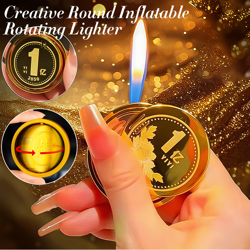 🔥Creative Round Inflatable Rotating Lighter