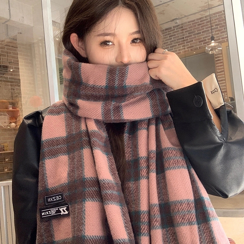 Unisex Vintage Style Classic Style Lattice Polyester Scarf